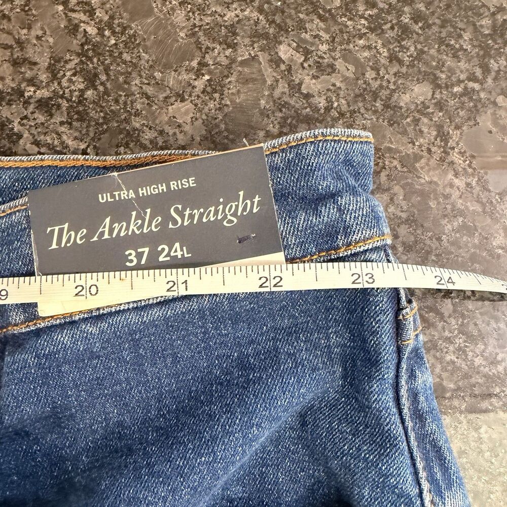 Abercrombie & Fitch Curve Ultra High Rise The Ankle Straight Jeans 37 $140